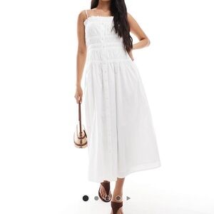 Elegant White Maxi Dress NWT